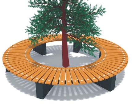 Скамейки, лавки и урны